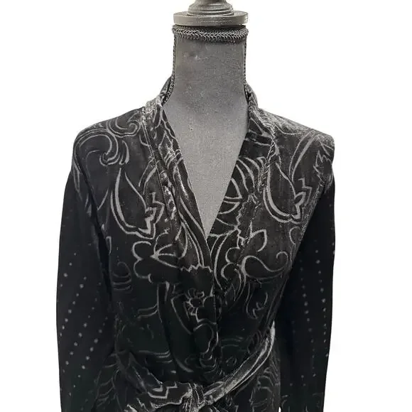 Soma Limited Edition Velvet Noir Wrap Robe & Velvet Pants - NWT - XXL Tall - Picture 6 of 16
